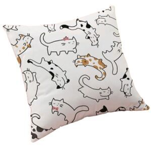 Cats Pattern Design Zippered Pillowcase for Accent Pillow 17"